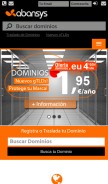 How abansys.com looks like on a mobile device such as an iPhone.