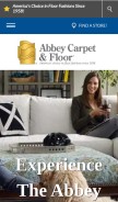 How abbeycarpet.com looks like on a mobile device such as an iPhone.