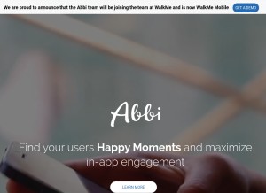 How abbi.io looks like on a tablet such as an iPad.