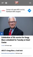 How abc27.com looks like on a mobile device such as an iPhone.