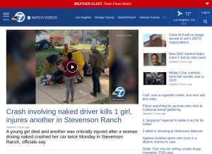 How abc7.com looks like on a tablet such as an iPad.