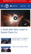 How abc7news.com looks like on a mobile device such as an iPhone.
