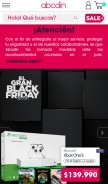 How abcdin.cl looks like on a mobile device such as an iPhone.