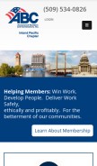 How abcipc.org looks like on a mobile device such as an iPhone.