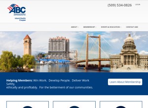 How abcipc.org looks like on a tablet such as an iPad.