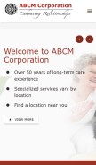 How abcmcorp.com looks like on a mobile device such as an iPhone.