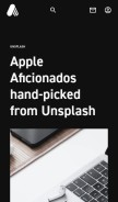 How abduzeedo.com looks like on a mobile device such as an iPhone.