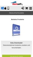 How abelssoft.de looks like on a mobile device such as an iPhone.