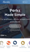 How abenity.com looks like on a mobile device such as an iPhone.