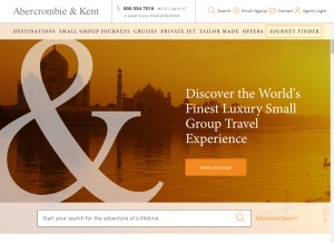 How abercrombiekent.com looks like on a tablet such as an iPad.