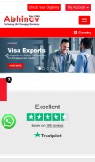 How abhinav.com looks like on a mobile device such as an iPhone.