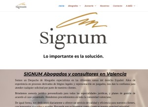 How abogadosvalenciamf.es looks like on a tablet such as an iPad.