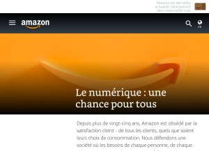 How aboutamazon.fr looks like on a tablet such as an iPad.