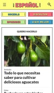 How aboutespanol.com looks like on a mobile device such as an iPhone.
