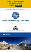 How abovethehimalaya.com looks like on a mobile device such as an iPhone.