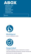 How abox.com looks like on a mobile device such as an iPhone.