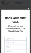 How abroadgateway.com looks like on a mobile device such as an iPhone.