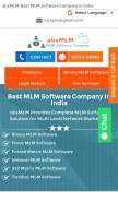 How absmlm.com looks like on a mobile device such as an iPhone.