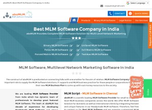 How absmlm.com looks like on a tablet such as an iPad.