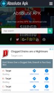 How absoluteapk.com looks like on a mobile device such as an iPhone.