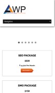 How absolutewebpromotions.com looks like on a mobile device such as an iPhone.
