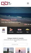 How abtours.co.in looks like on a mobile device such as an iPhone.