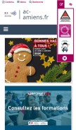 How ac-amiens.fr looks like on a mobile device such as an iPhone.