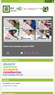 How ac-nantes.fr looks like on a mobile device such as an iPhone.