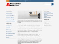 Desktop screenshot for macrothink.org