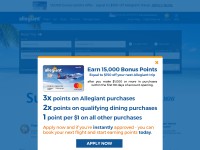 Desktop screenshot for allegiantair.com