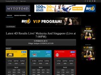 Desktop screenshot for mytoto4d.com