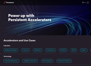 How accelerite.com looks like on a tablet such as an iPad.
