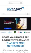 How accengage.net looks like on a mobile device such as an iPhone.