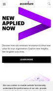 How accenture.com looks like on a mobile device such as an iPhone.