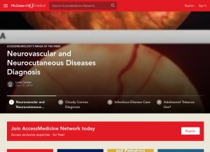 How accessmedicinenetwork.com looks like on a tablet such as an iPad.