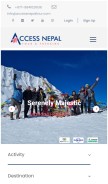 How accessnepaltour.com looks like on a mobile device such as an iPhone.