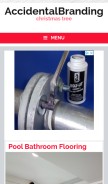 How accidentalbranding.com looks like on a mobile device such as an iPhone.