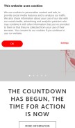 How acciona.com looks like on a mobile device such as an iPhone.
