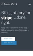 How accountdock.com looks like on a mobile device such as an iPhone.