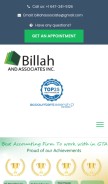 How accountingmississauga.ca looks like on a mobile device such as an iPhone.
