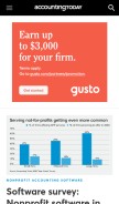 How accountingtoday.com looks like on a mobile device such as an iPhone.