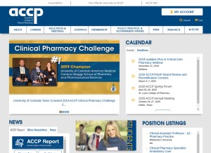 How accp.com looks like on a tablet such as an iPad.