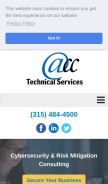 How acctek.com looks like on a mobile device such as an iPhone.