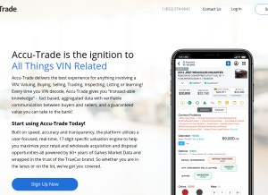 How accu-trade.com looks like on a tablet such as an iPad.