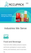 How accupackindia.com looks like on a mobile device such as an iPhone.