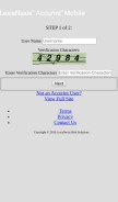 How accurint.com looks like on a mobile device such as an iPhone.