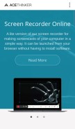 How acethinker.com looks like on a mobile device such as an iPhone.