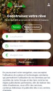How achat-terrain.com looks like on a mobile device such as an iPhone.