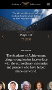 How achievement.org looks like on a mobile device such as an iPhone.