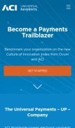 How aciworldwide.com looks like on a mobile device such as an iPhone.